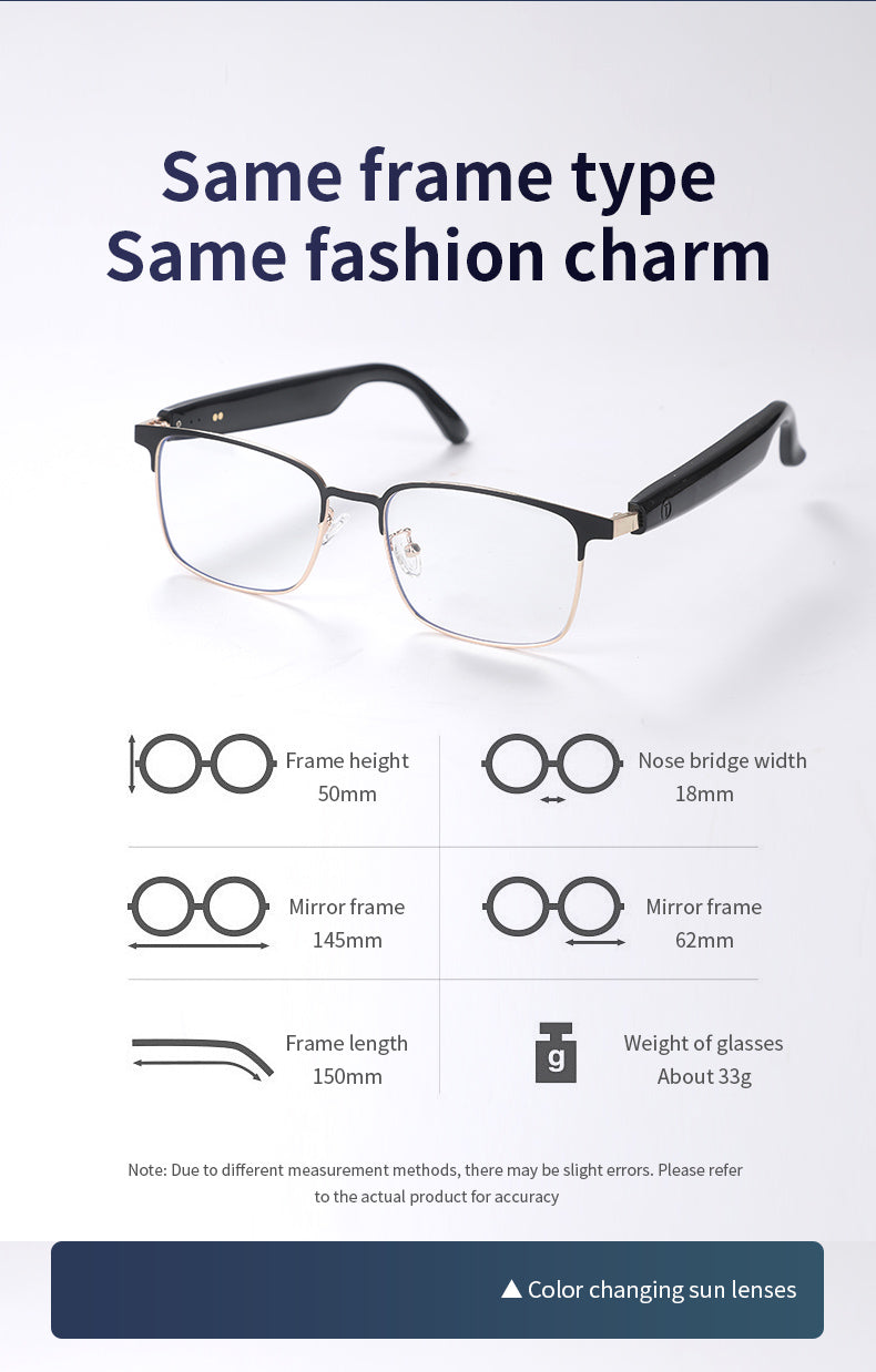 Smart AI glasses Bluetooth Connectivity Real-Time translation GS-06
