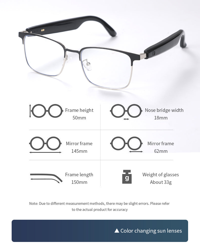 Smart AI glasses Bluetooth Connectivity Real-Time translation GS-06