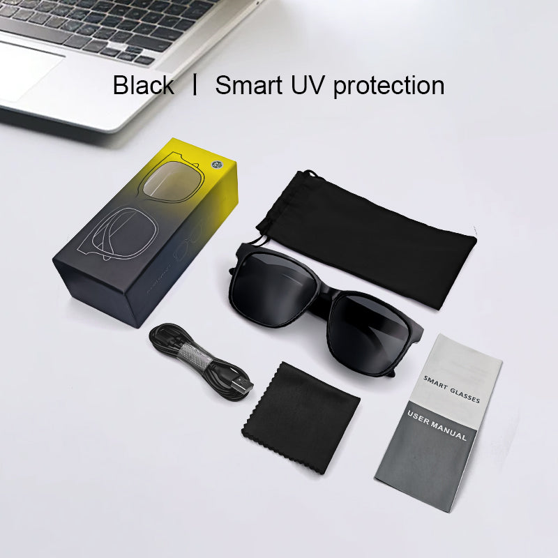 Smart glasses Bluetooth audio Connectivity Real time AI translation support lens change GS-05